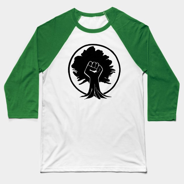 Ecosocialism Baseball T-Shirt by SpaceDogLaika